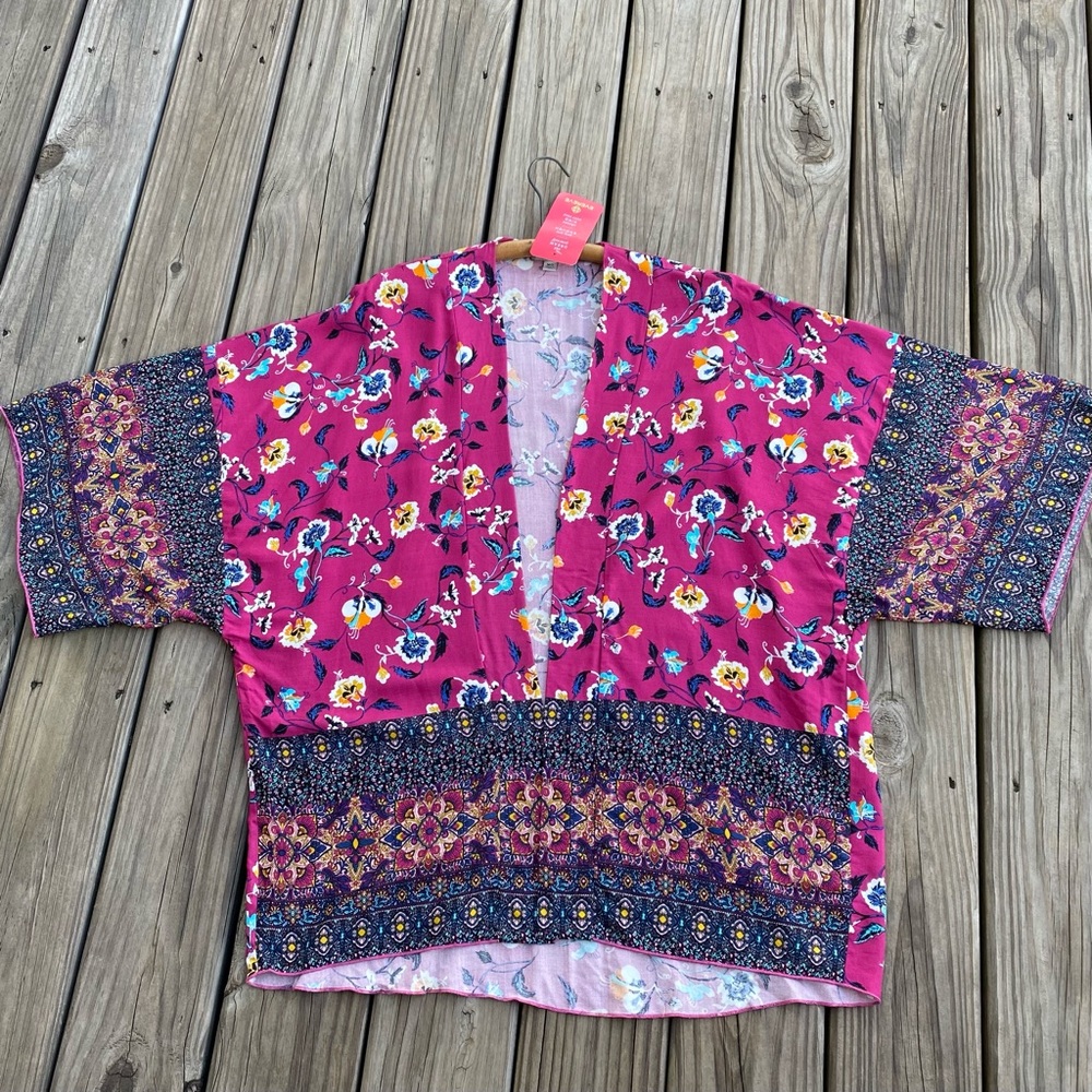 Evereve Allison Joy Ally Border Kimono